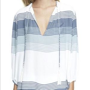 Faithfull Verde Stripe Tunic‎ Blouse